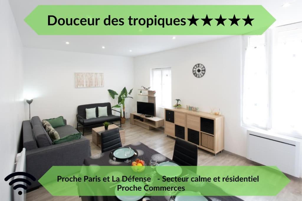 *Douceur Des Tropiques*Parisis Lägenhet Argenteuil Exteriör bild